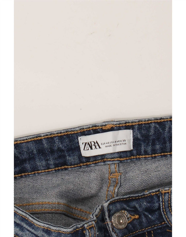 Zara Γυναικείο Cropped Jeans EU 40 Medium W30 L26 Blue