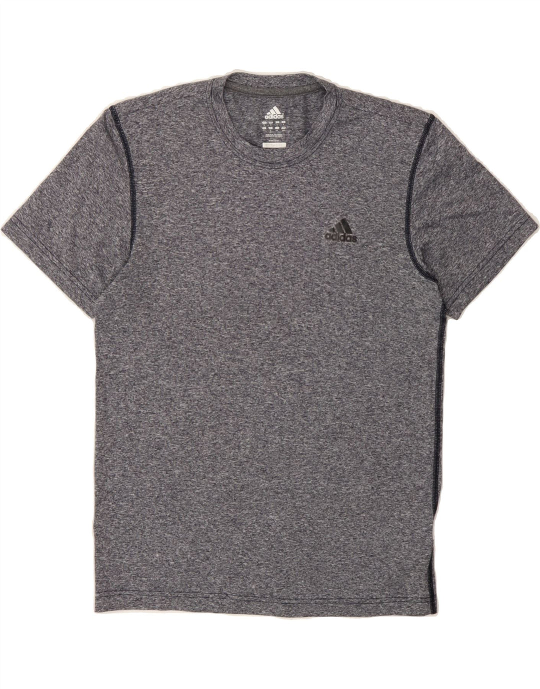 ADIDAS Mens Climalite T-Shirt Top Small Grey Flecked Vintage Adidas and Second-Hand Adidas from Messina Hembry 