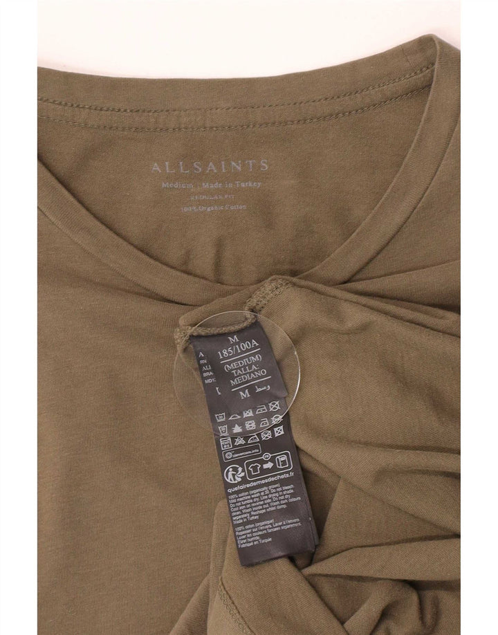 All Saints Ανδρικό T-Shirt με κανονική εφαρμογή Τοπ μεσαίο πράσινο βαμβακερό