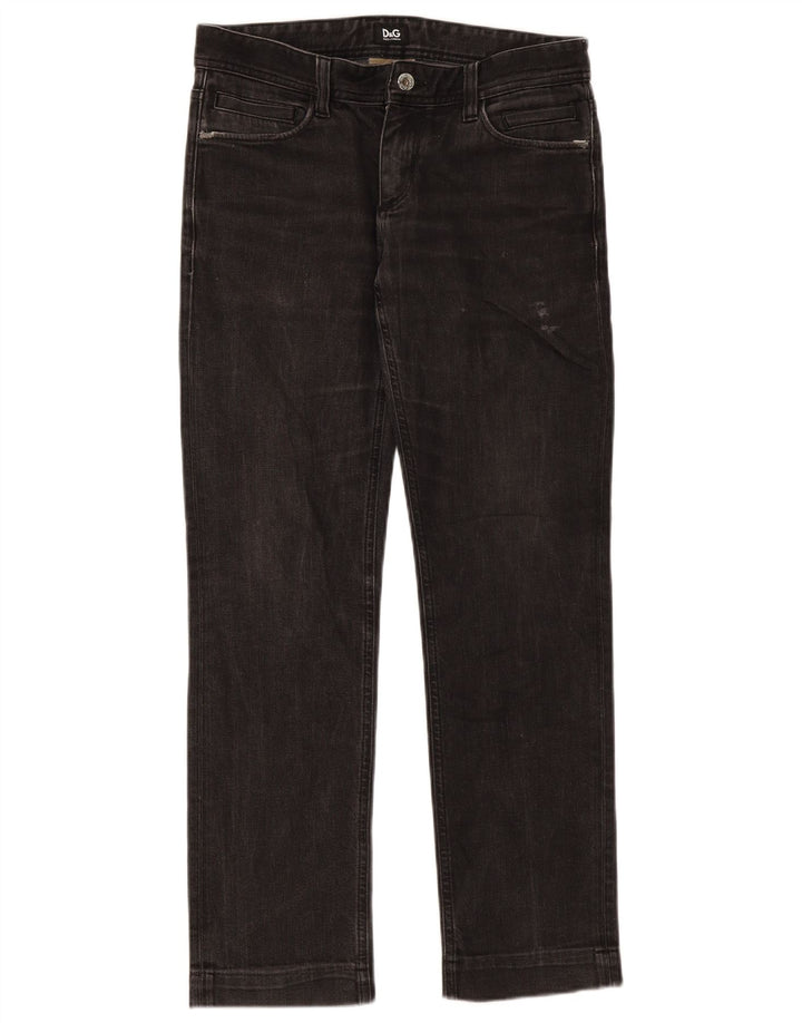 Dolce & Gabbana Γυναικείο Slim Jeans W31 L31 Μαύρο βαμβακερό