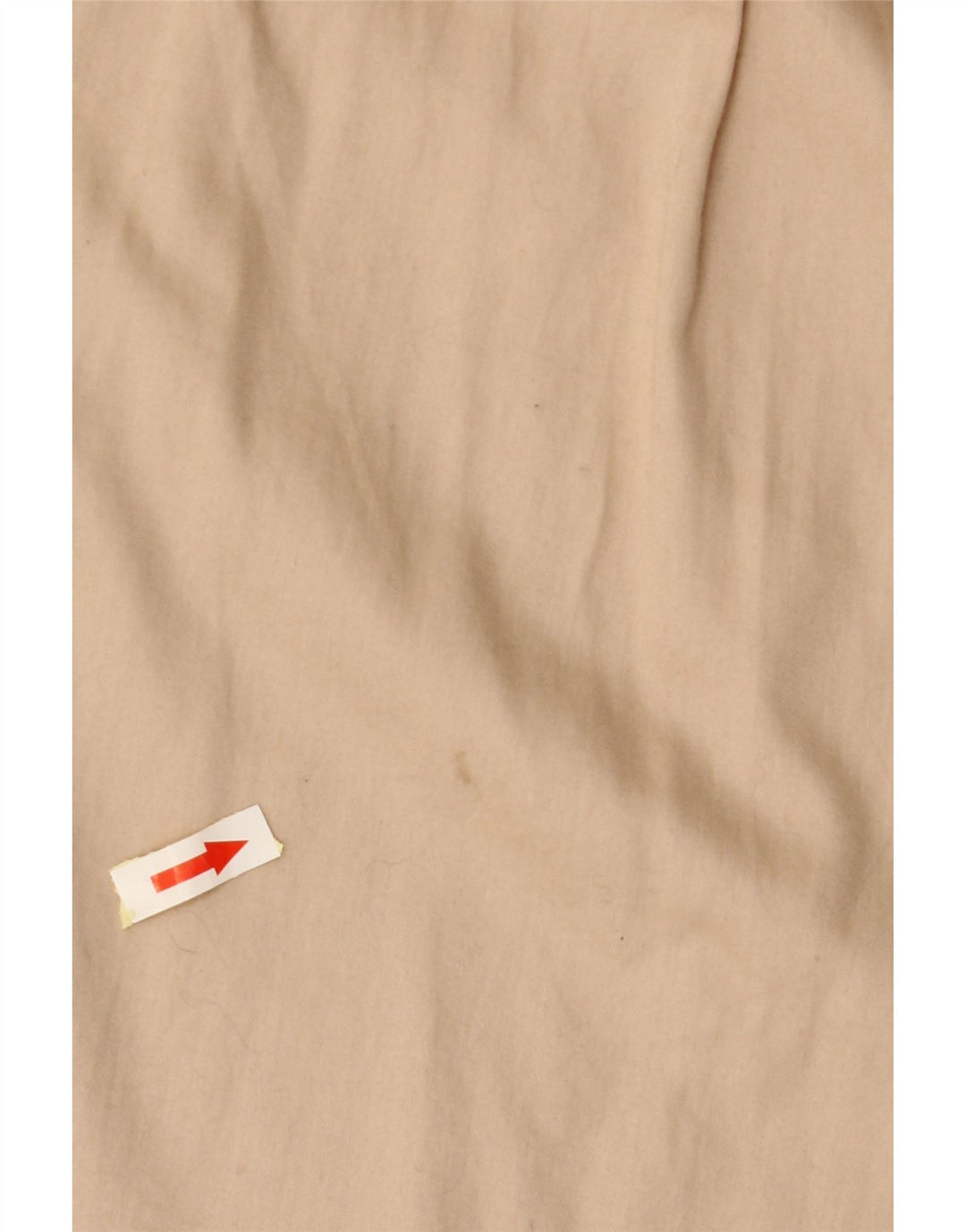 ZARA Γυναικείο πουκάμισο Longline Μπλούζα UK 16 Large Beige Βαμβακερό