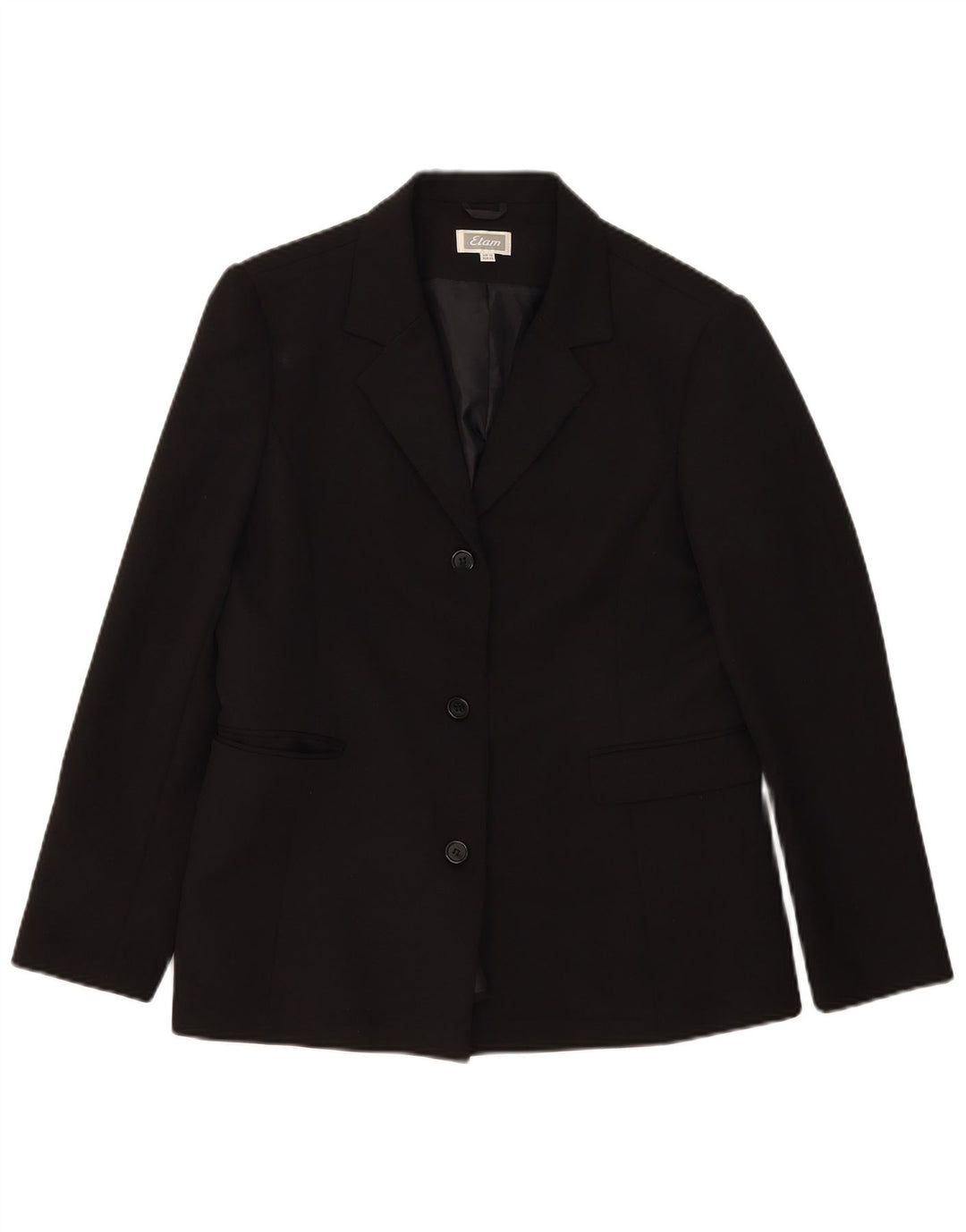 Etam Γυναικείο μπουφάν blazer UK 16 μεγάλου μαύρου πολυεστέρα