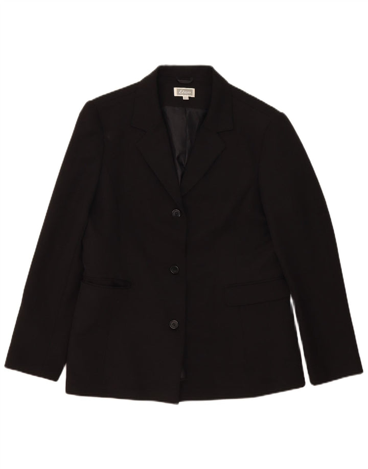 Etam Γυναικείο μπουφάν blazer UK 16 μεγάλου μαύρου πολυεστέρα