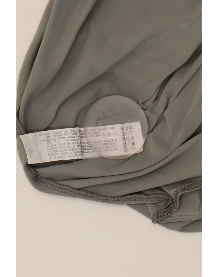 Zara γυναικείο μακρυμάνικο κορμάκι UK 12 Medium Grey Nylon