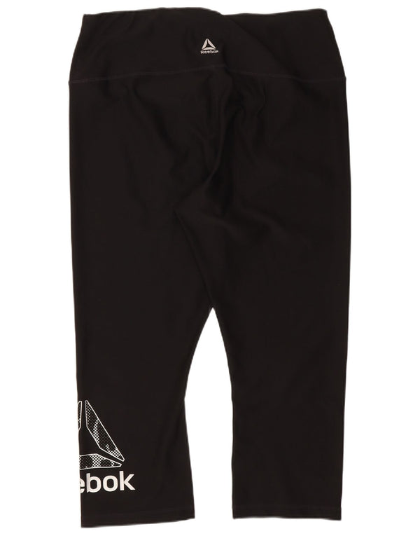 Γυναικεία Reebok Graphic Capri κολάν UK 14 Large Black
