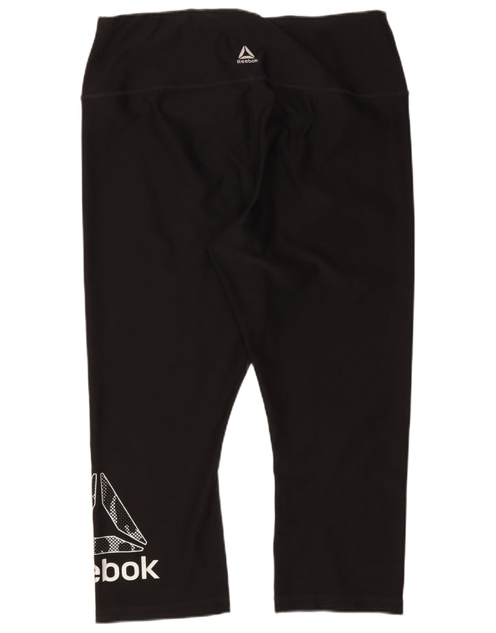 Γυναικεία Reebok Graphic Capri κολάν UK 14 Large Black