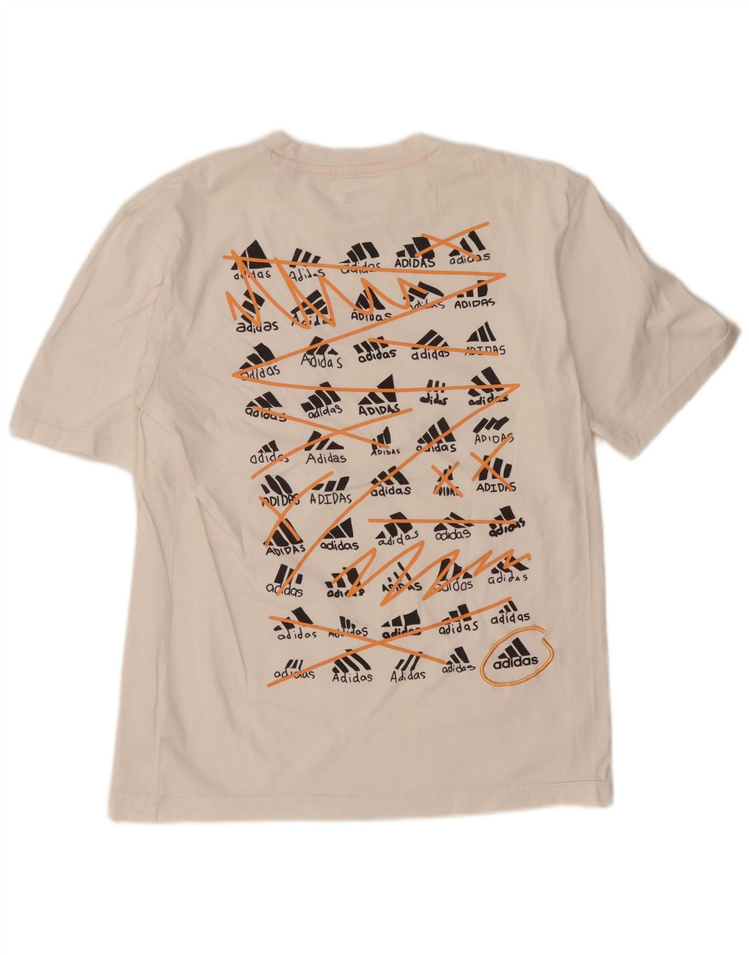 Ανδρικό γραφικό T-Shirt ADIDAS Top Small White Βαμβακερό