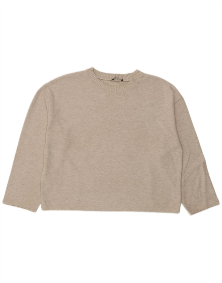 Zara Γυναικείο τοπ μακρυμάνικο UK 16 Large Off White