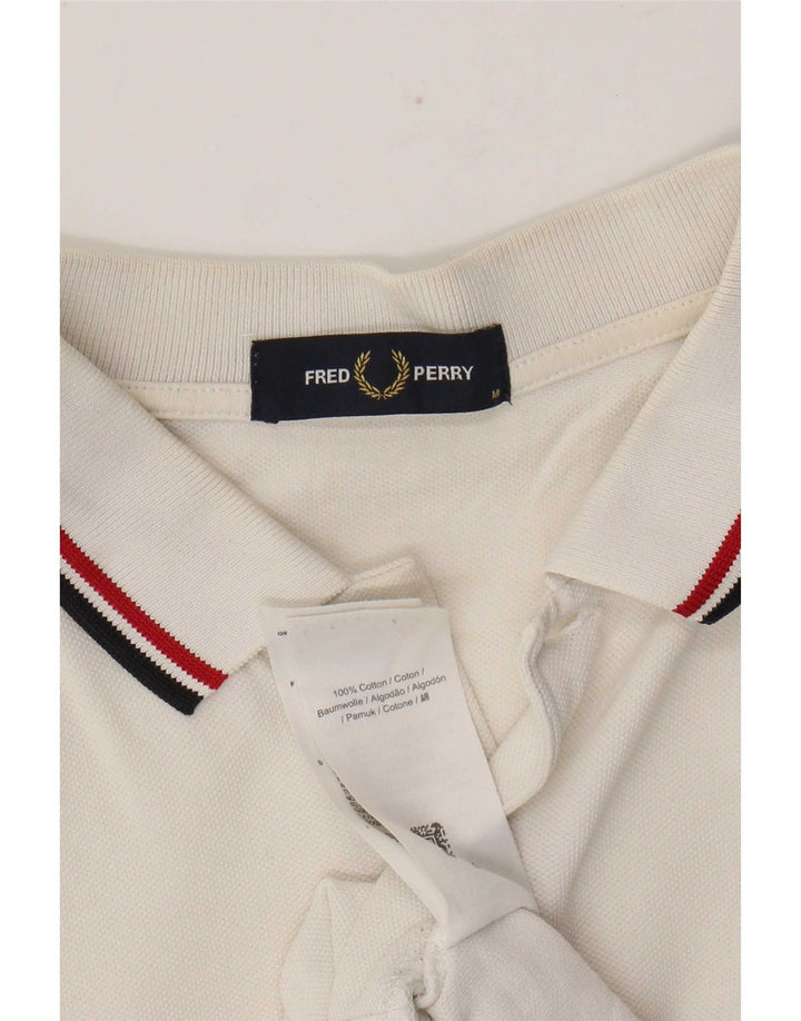 Fred Perry Ανδρικό πουκάμισο πόλο από μεσαίο λευκό βαμβάκι