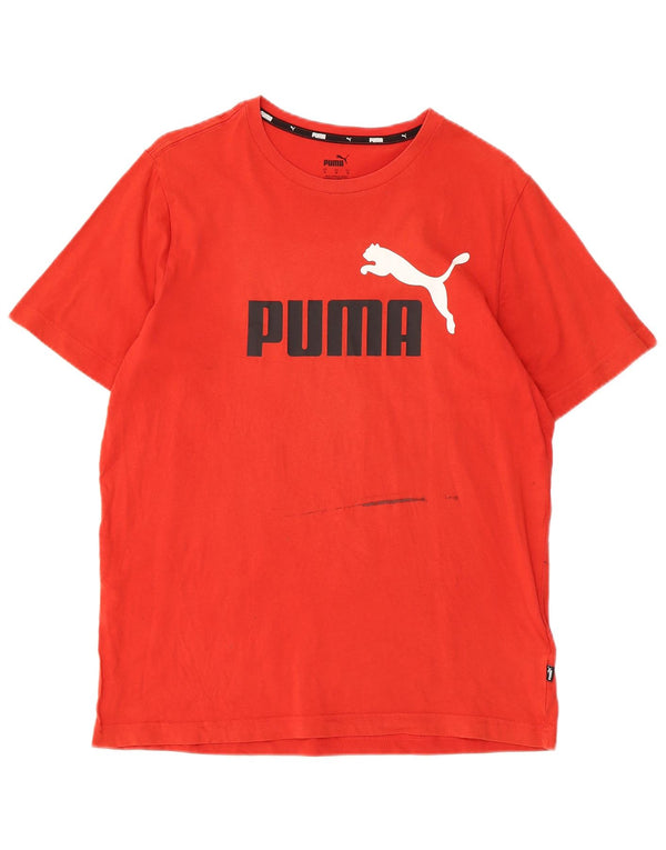 Ανδρικό γραφικό T-Shirt PUMA Top Μεσαίο κόκκινο βαμβακερό