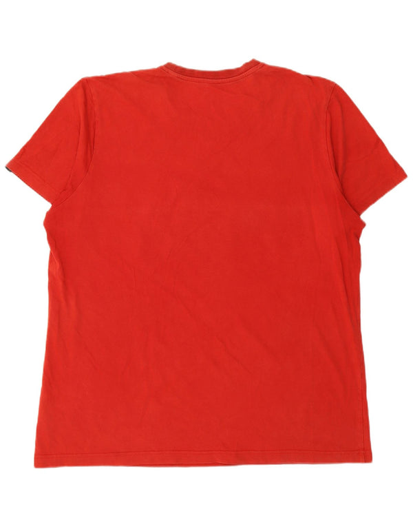 Ανδρικό γραφικό T-Shirt ADIDAS Top XL Red Cotton