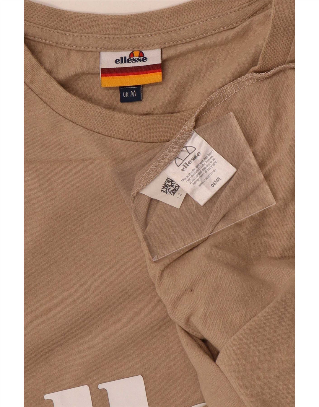 Ανδρικό γραφικό T-Shirt Ellesse Top Medium Beige Βαμβακερό