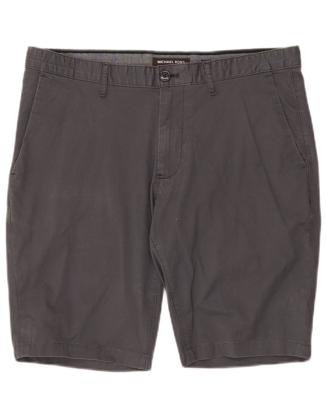 Michael Kors Ανδρικό σορτς Chino με λεπτή εφαρμογή W30 Μεσαίο γκρι βαμβακερό