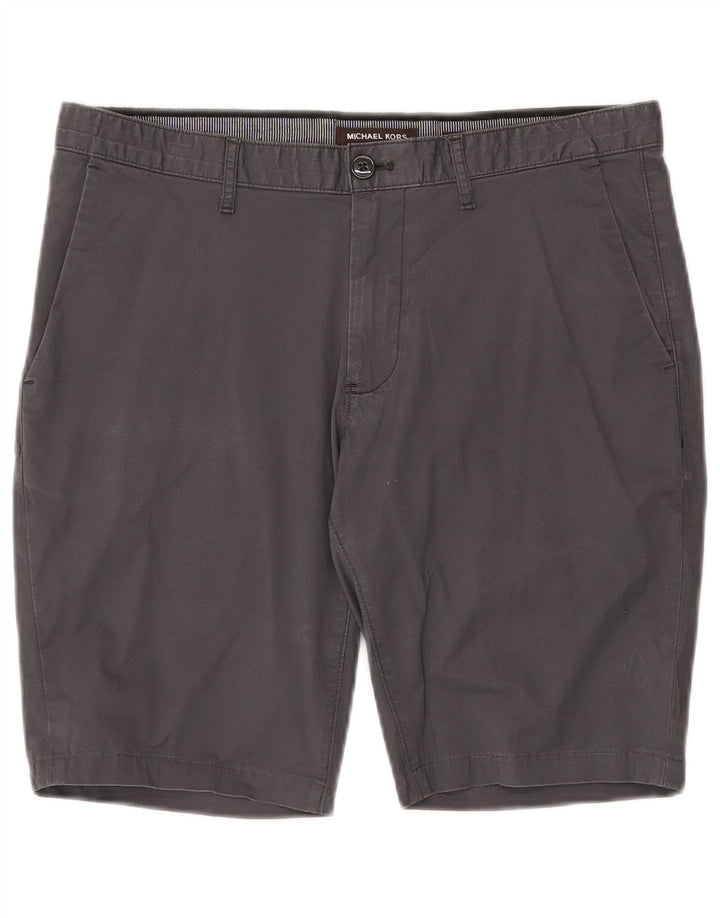 Michael Kors Ανδρικό σορτς Chino με λεπτή εφαρμογή W30 Μεσαίο γκρι βαμβακερό