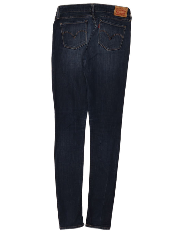 Levi's Womens 711 Skinny Jeans W28 L34 Navy Blue Cotton