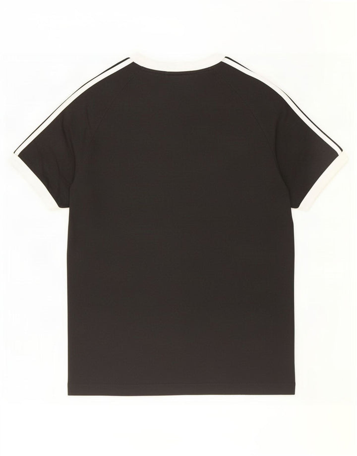 Ανδρικό T-Shirt Adidas Τοπ μεσαίο μαύρο βαμβακερό