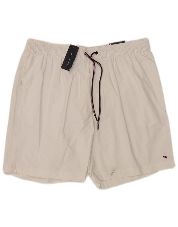 Tommy Hilfiger Mens Swimming Shorts XL White Nylon