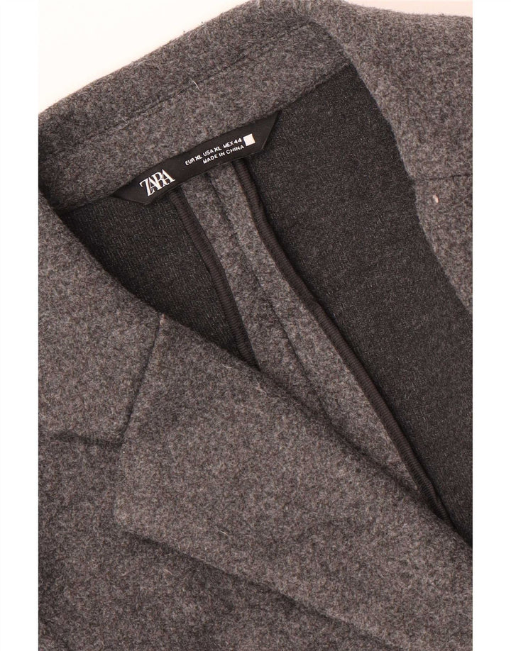 Zara Ανδρικό Πανωφόρι UK 42 XL Γκρι