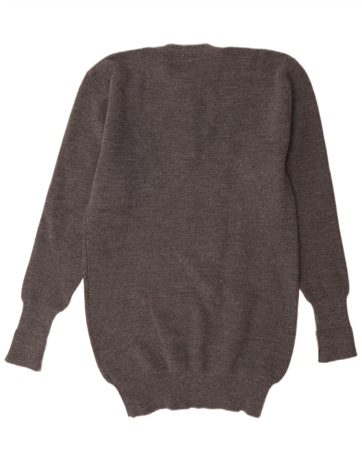 Vintage Ανδρικό πουλόβερ με λαιμόκοψη IT 52 Large Grey