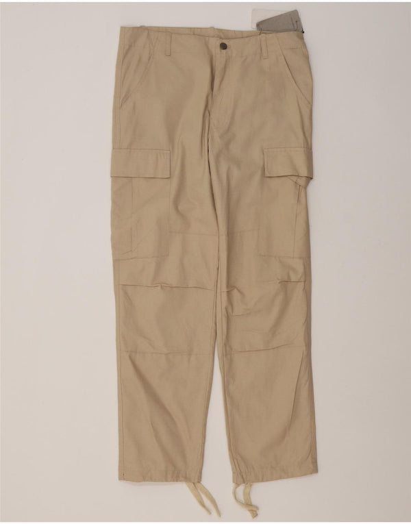 Carhartt Ανδρικό ίσιο παντελόνι Cargo Small W29 L30 Beige Βαμβακερό