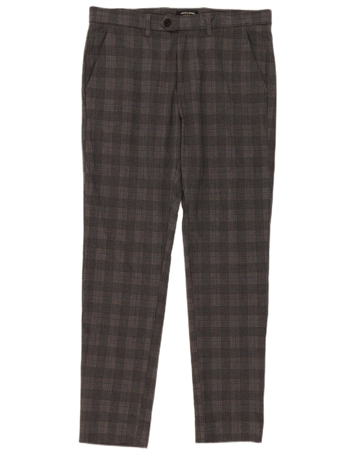 Jack & Jones Ανδρικό Slim Suit Παντελόνι W33 L32 Grey Check