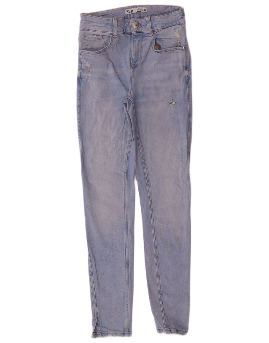 Zara Γυναικεία Skinny Jeans EU 36 XS W26 L27 Blue Cotton Modern