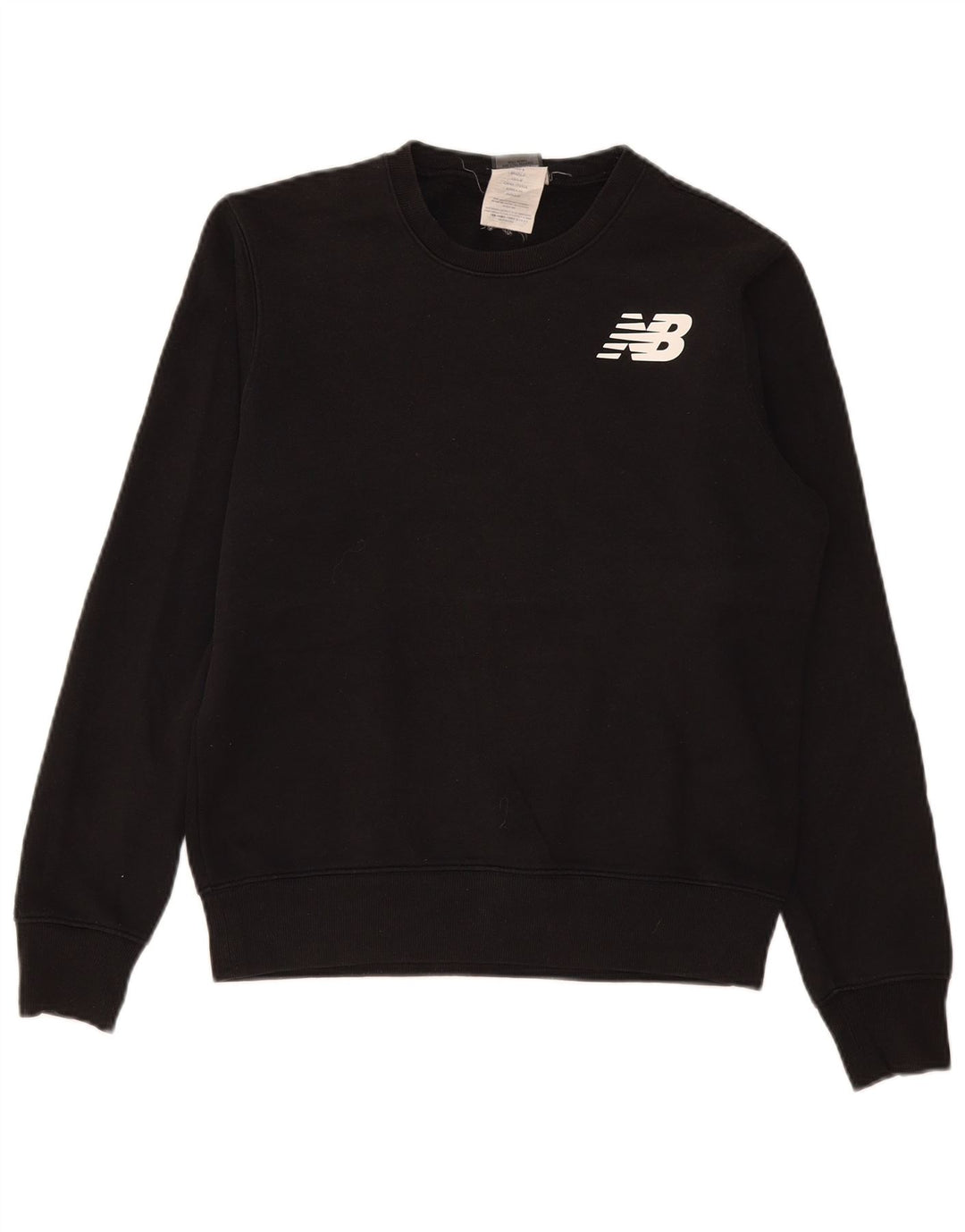 Ανδρικό γραφικό φούτερ New Balance Jumper Μικρό μαύρο βαμβακερό