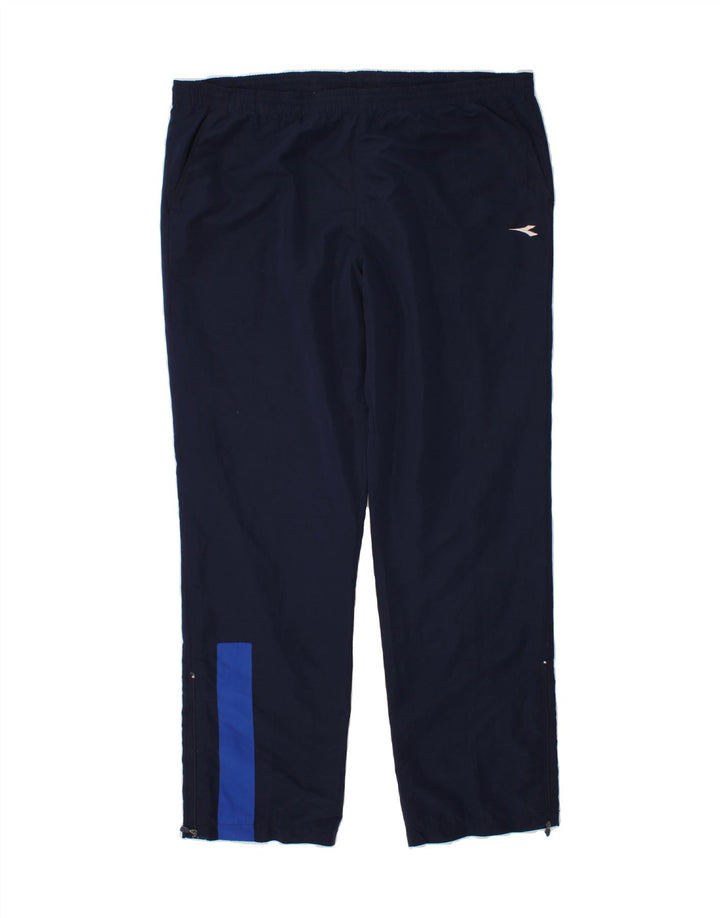 DIADORA Mens Tracksuit Trousers XL Navy Blue Polyester Vintage Diadora and Second-Hand Diadora from Messina Hembry 
