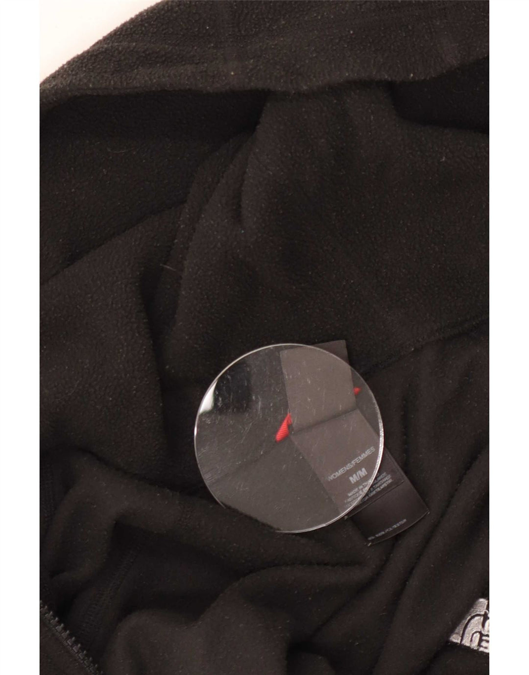 The North Face γυναικείο φλις μπουφάν με κουκούλα UK 12 μεσαίο μαύρο πολυεστέρα