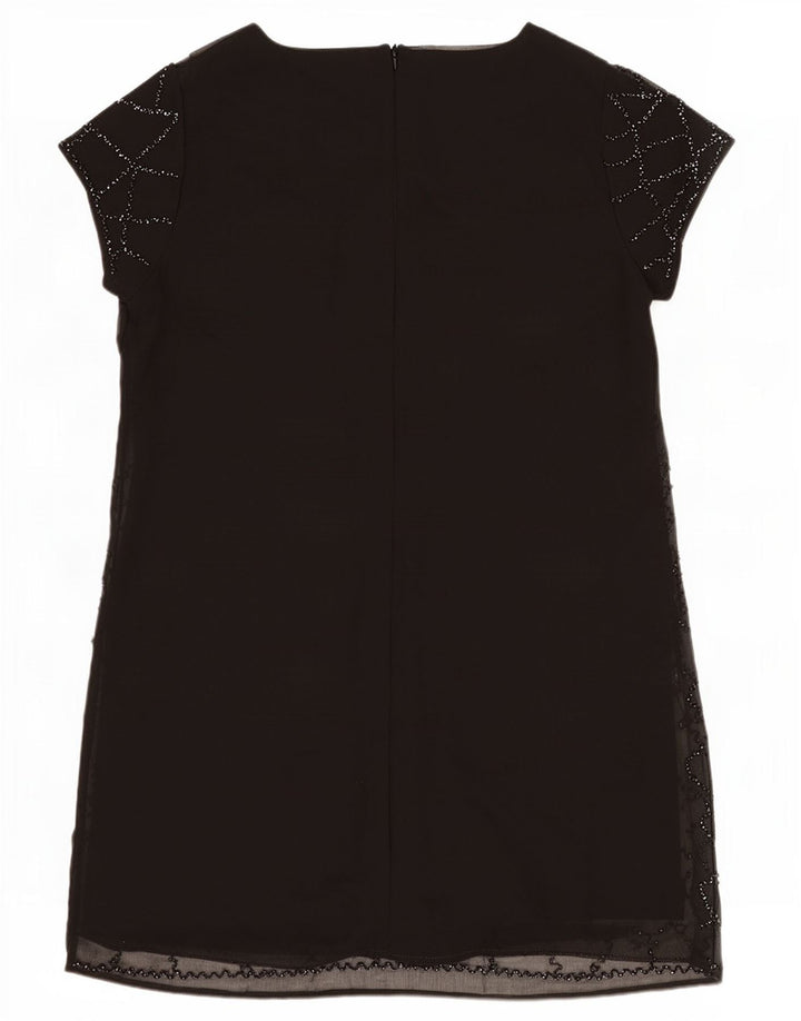 Lipsy γυναικείο φόρεμα Shift UK 18 XL Μαύρο γεωμετρικό πολυεστέρα