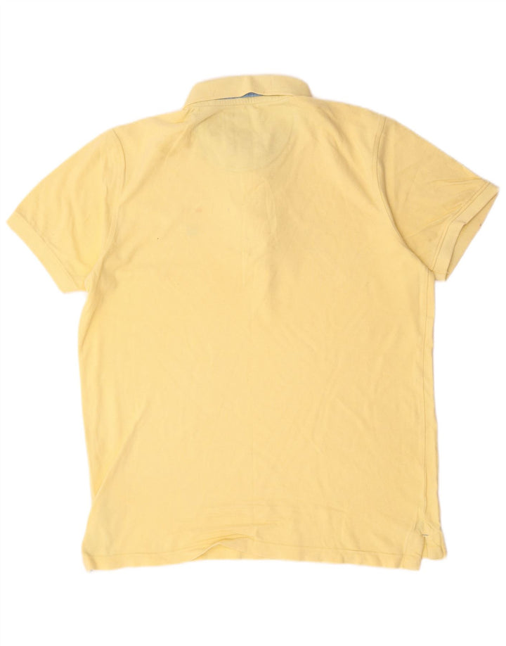 Ανδρικό μπλουζάκι πόλο Crew Clothing, μεσαίο κίτρινο βαμβακερό