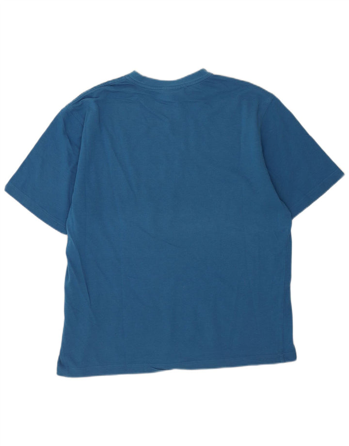 Ανδρικό T-Shirt Lacoste Top Size 5 Μεγάλο Μπλε Βαμβακερό