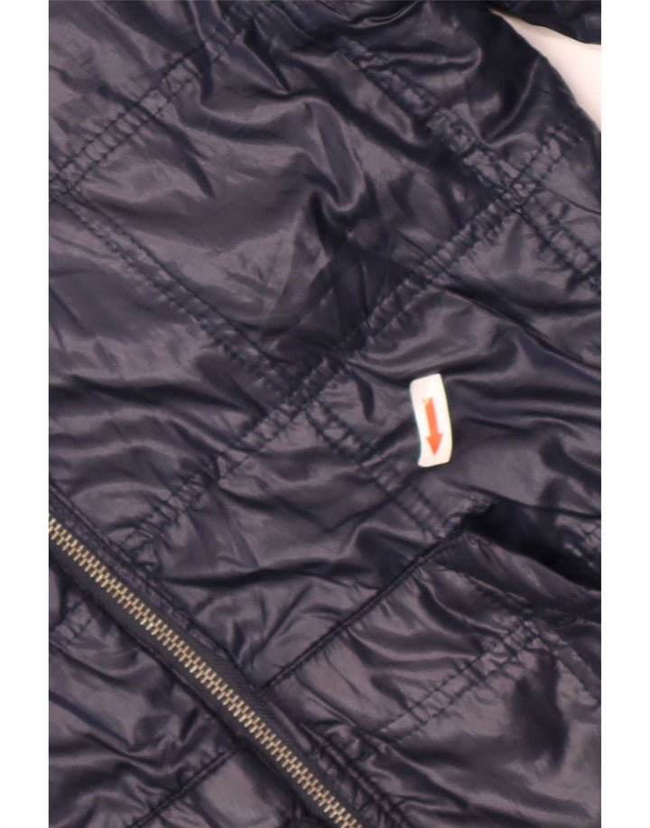 Zara Ανδρικό Bomber Jacket με κουκούλα UK 36 Small Navy Blue