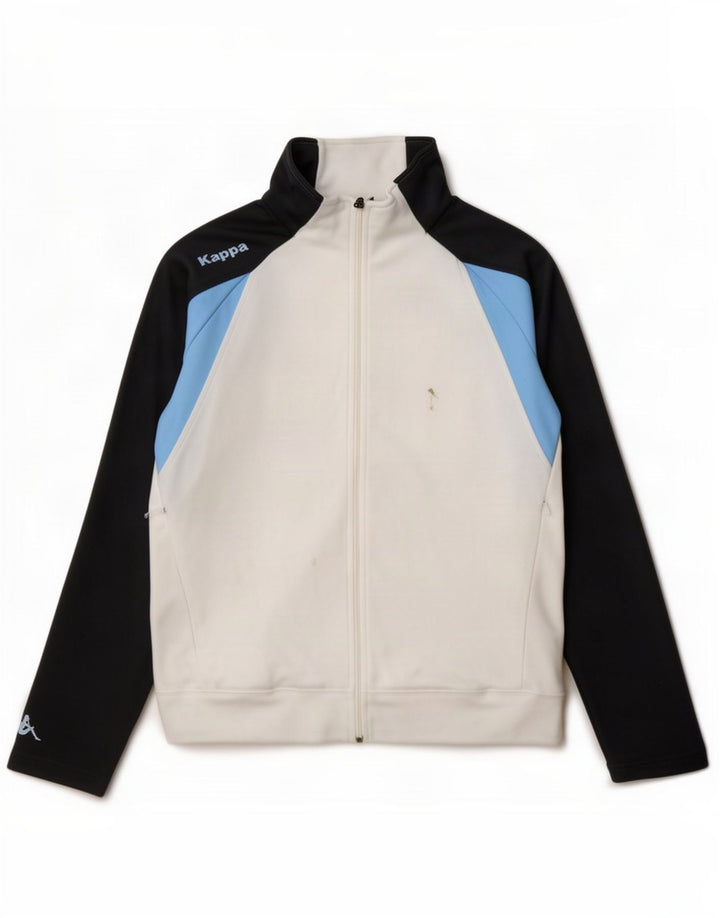 Γυναικεία αθλητική φόρμα Kappa Top Jacket UK 16 Large White Colourblock Polyester