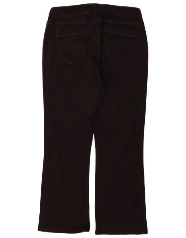Lee Womens Slender Bootcut Jeans US 16 2XL W34 L30 μαύρο βαμβακερό
