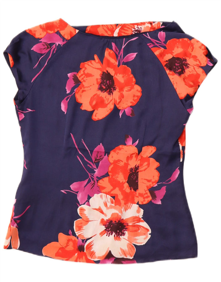 Γυναικεία μπλούζα COAST Top UK 12 Medium Navy Blue Floral Polyester