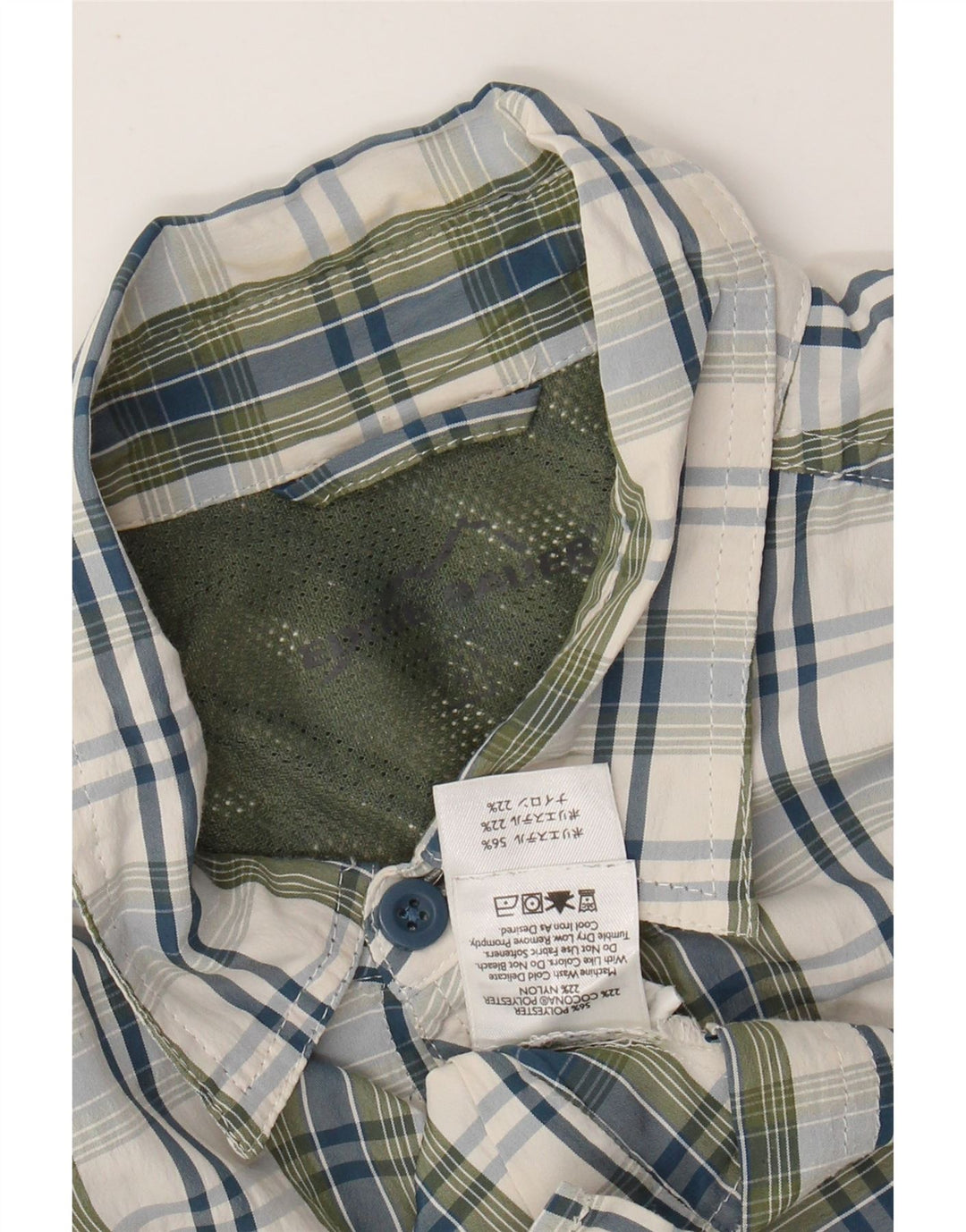 Ανδρικό κοντομάνικο EDDIE BAUER Πουκάμισο από μεσαίο χακί πολυεστέρας