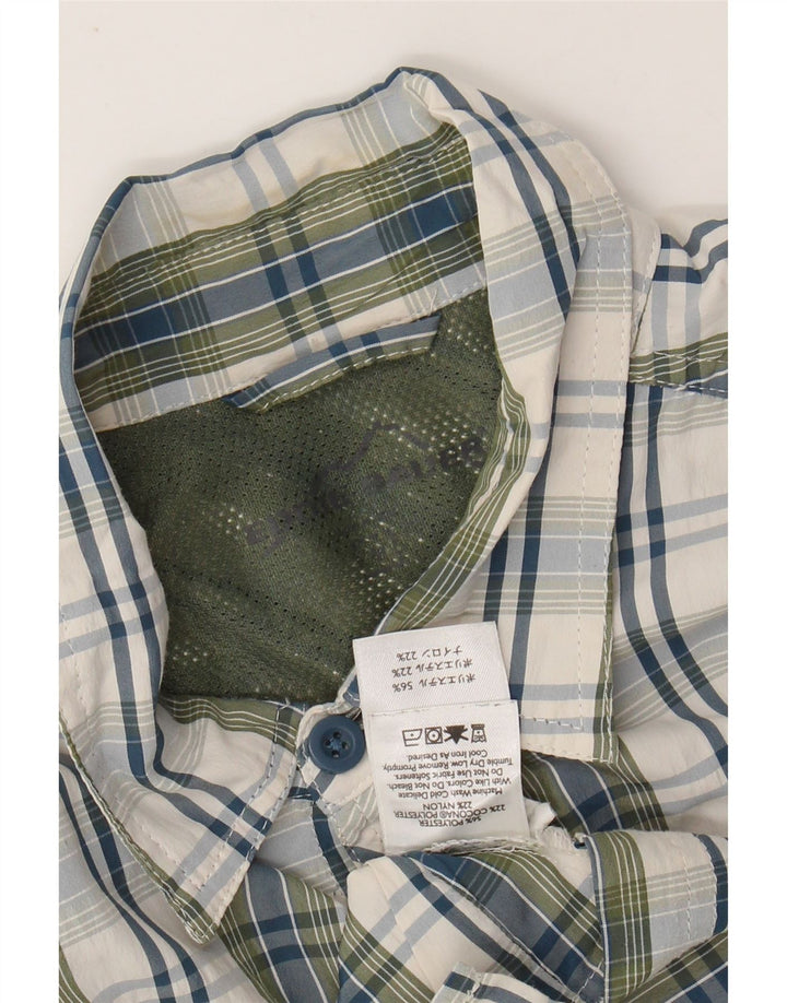 Ανδρικό κοντομάνικο EDDIE BAUER Πουκάμισο από μεσαίο χακί πολυεστέρας