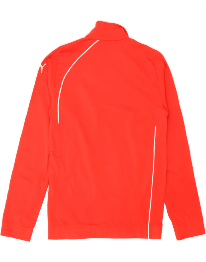 PUMA Boys Tracksuit Top Jacket 13-14 Years Red Polyester Vintage Puma and Second-Hand Puma from Messina Hembry 
