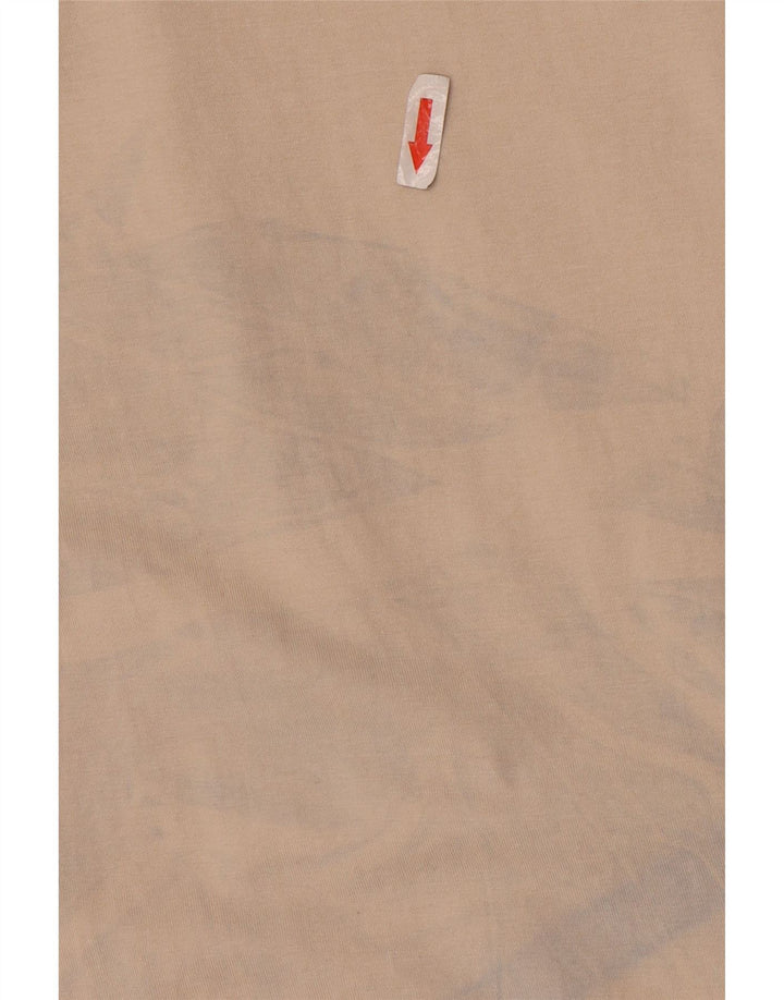 Ανδρικό T-Shirt Zara Top Large Beige Βαμβακερό