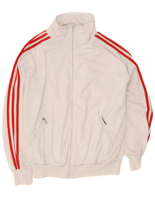 Adidas Ανδρική φόρμα αθλητικής φόρμας τοπ μπουφάν UK 34/36 Small White