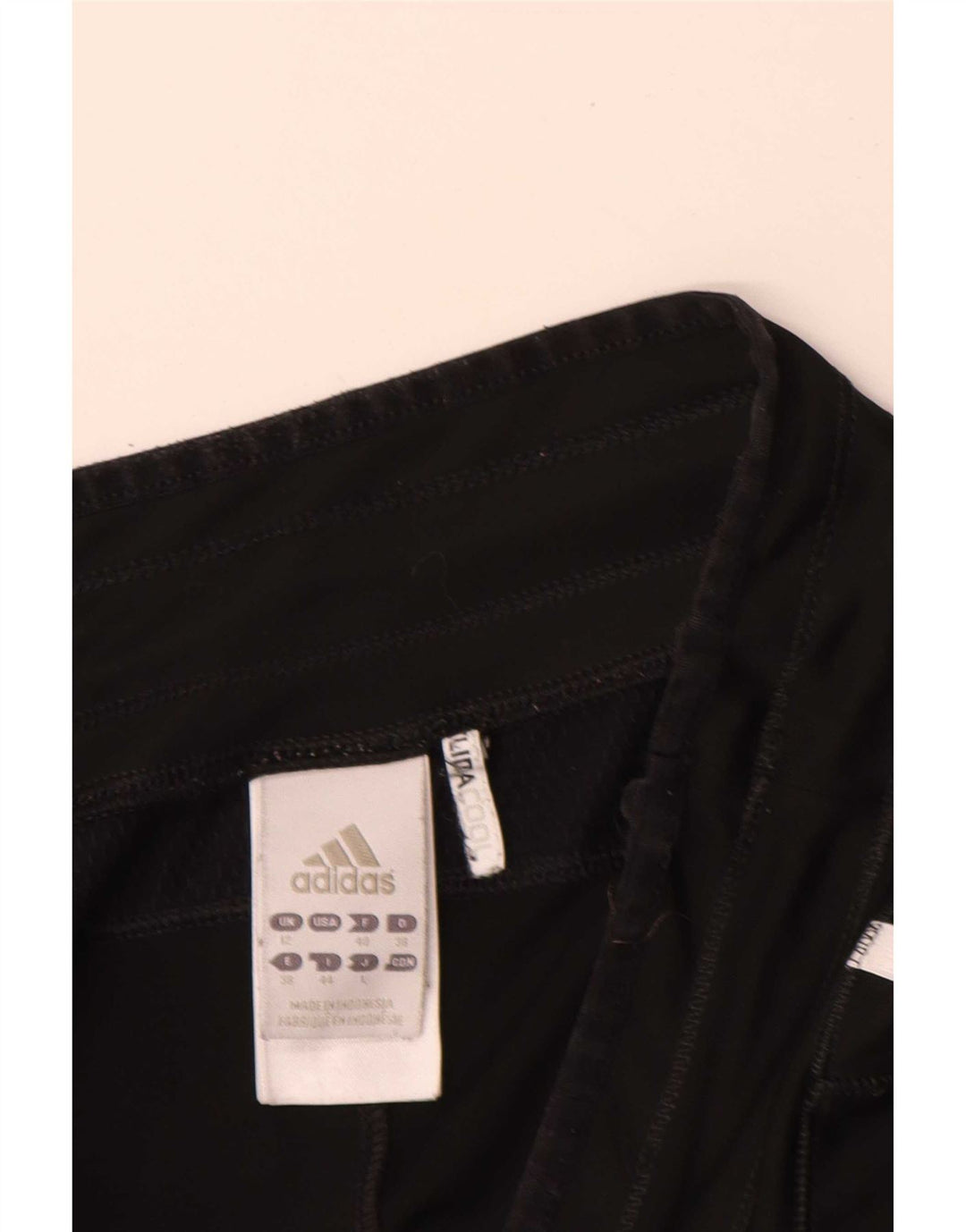 Adidas Γυναικείο βερμούδα αθλητικό σορτς UK 12 μεσαίο μαύρο πολυεστέρα