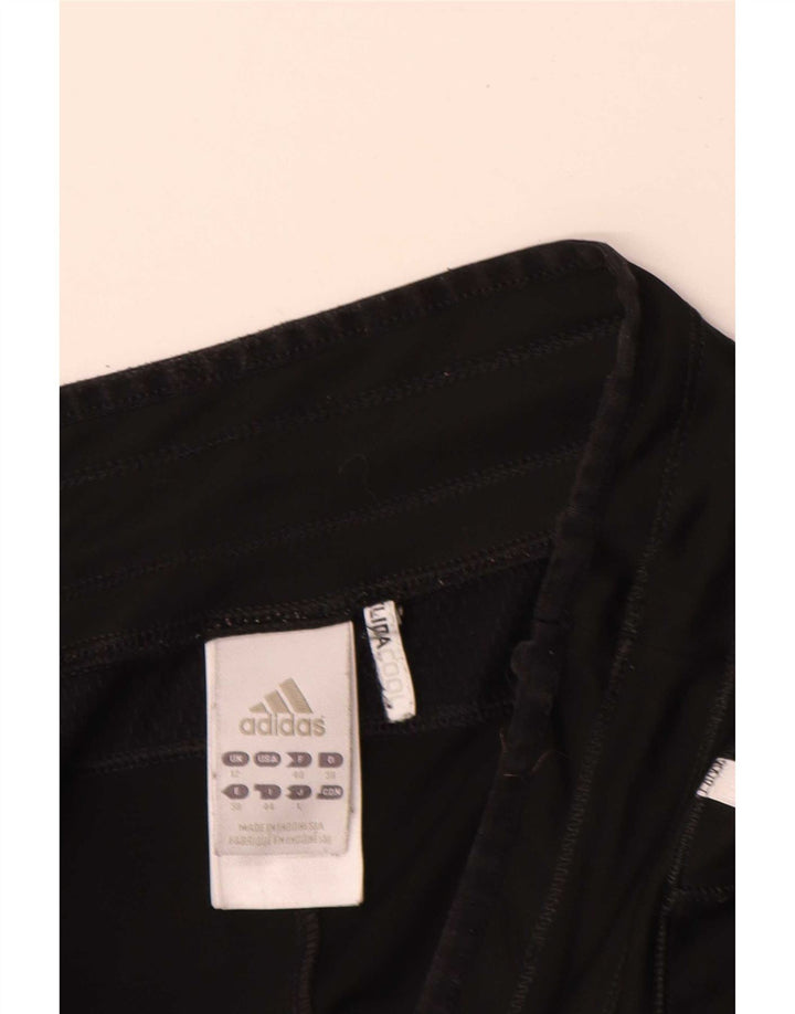 Adidas Γυναικείο βερμούδα αθλητικό σορτς UK 12 μεσαίο μαύρο πολυεστέρα