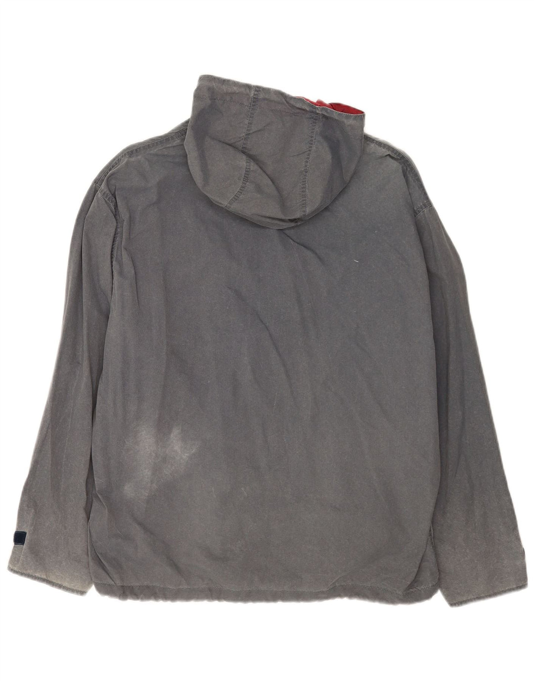 Think Pink Mens Hooded Windbreaker Jacket UK 48 4XL Grey Polyester