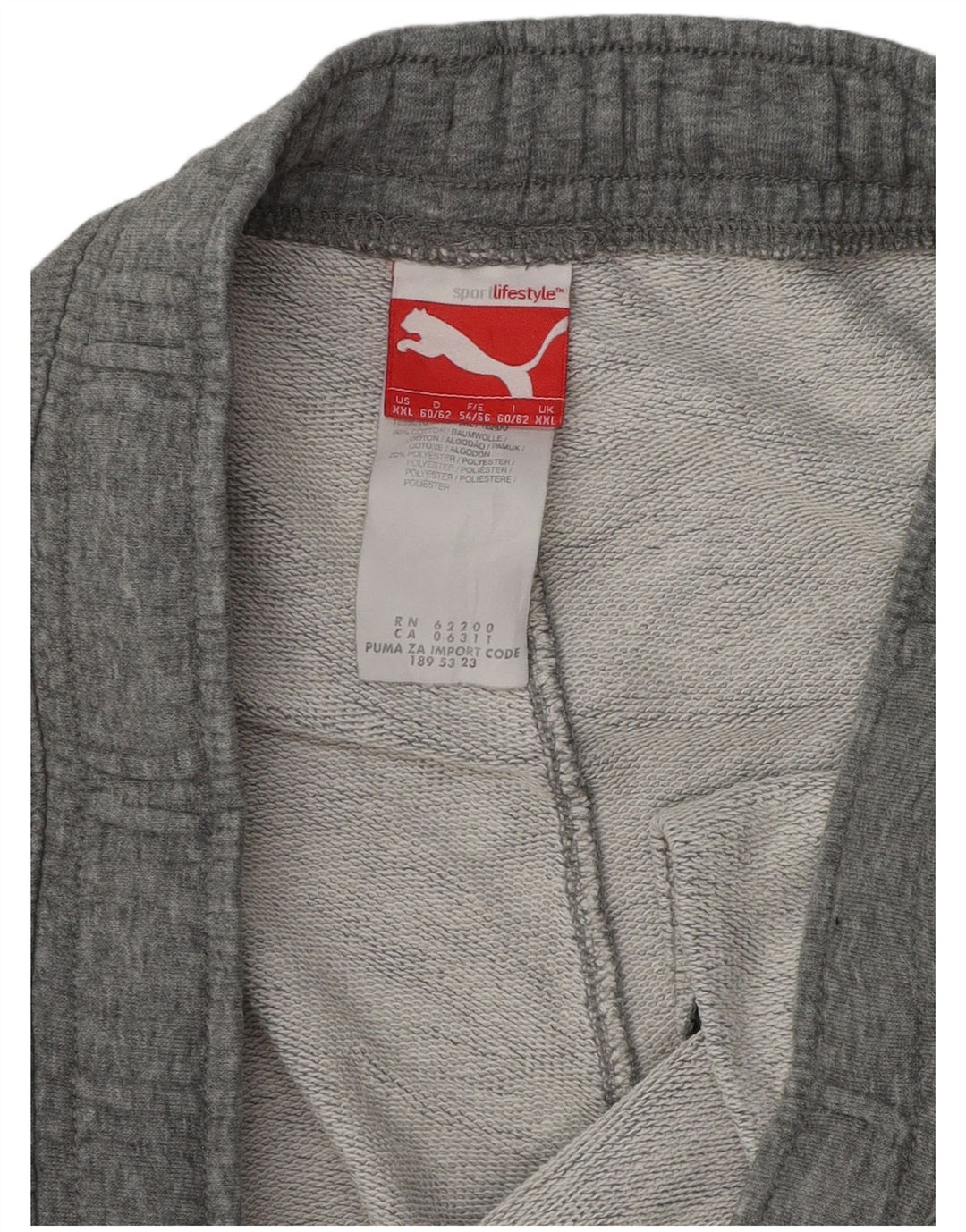 Ανδρική φόρμα Puma Παντελόνι 2XL Γκρι βαμβακερό