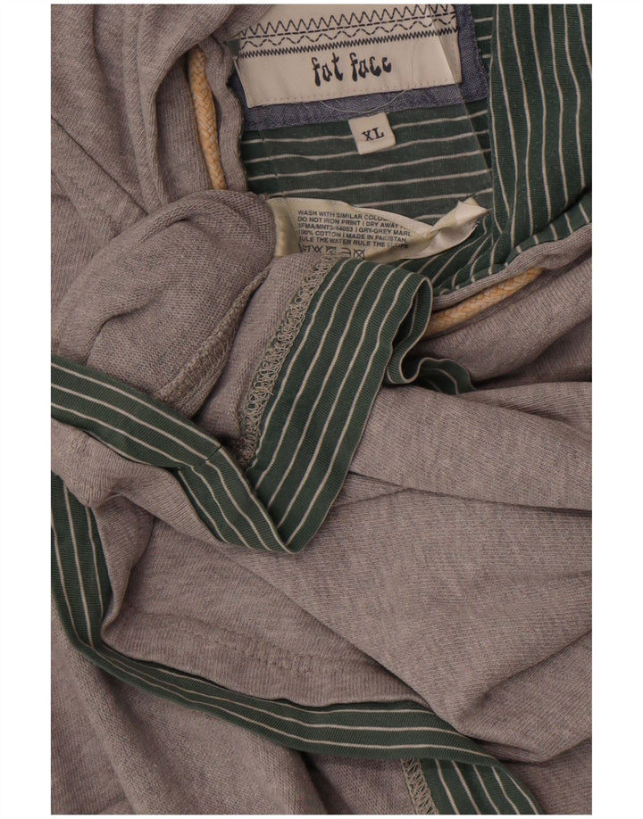 Fat Face Ανδρικό Hoodie Jumper XL Γκρι βαμβακερό