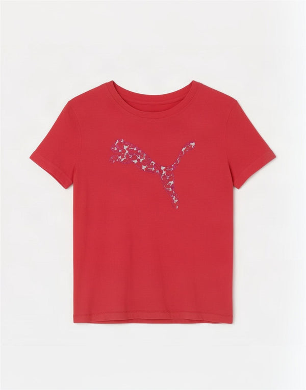 Γυναικείο γραφικό μπλουζάκι Puma Top UK 8 Small Pink