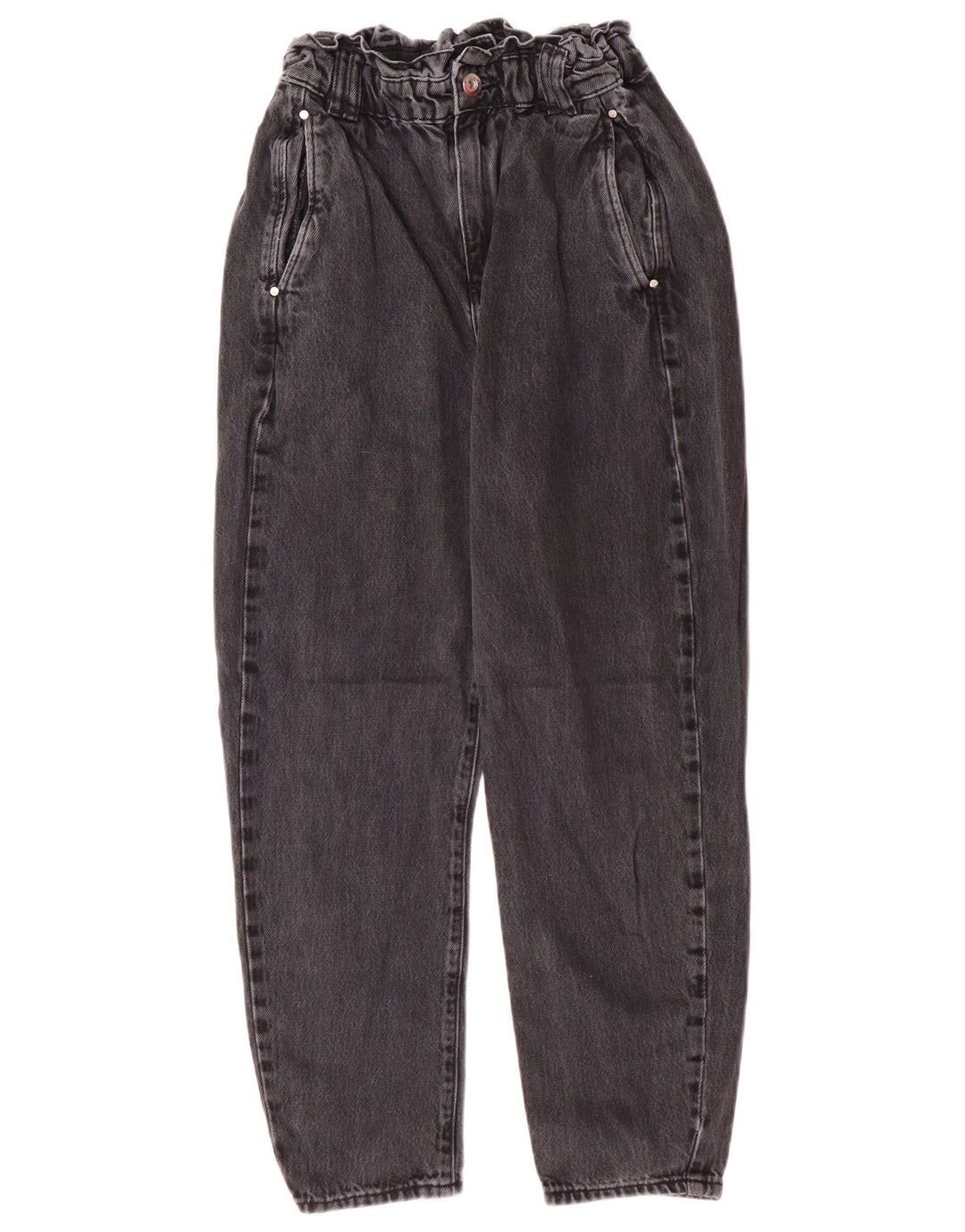 Zara γυναικείο ψηλόμεσο τζιν EU 34 2XS W24 L25 Γκρι βαμβακερό μοντέρνο