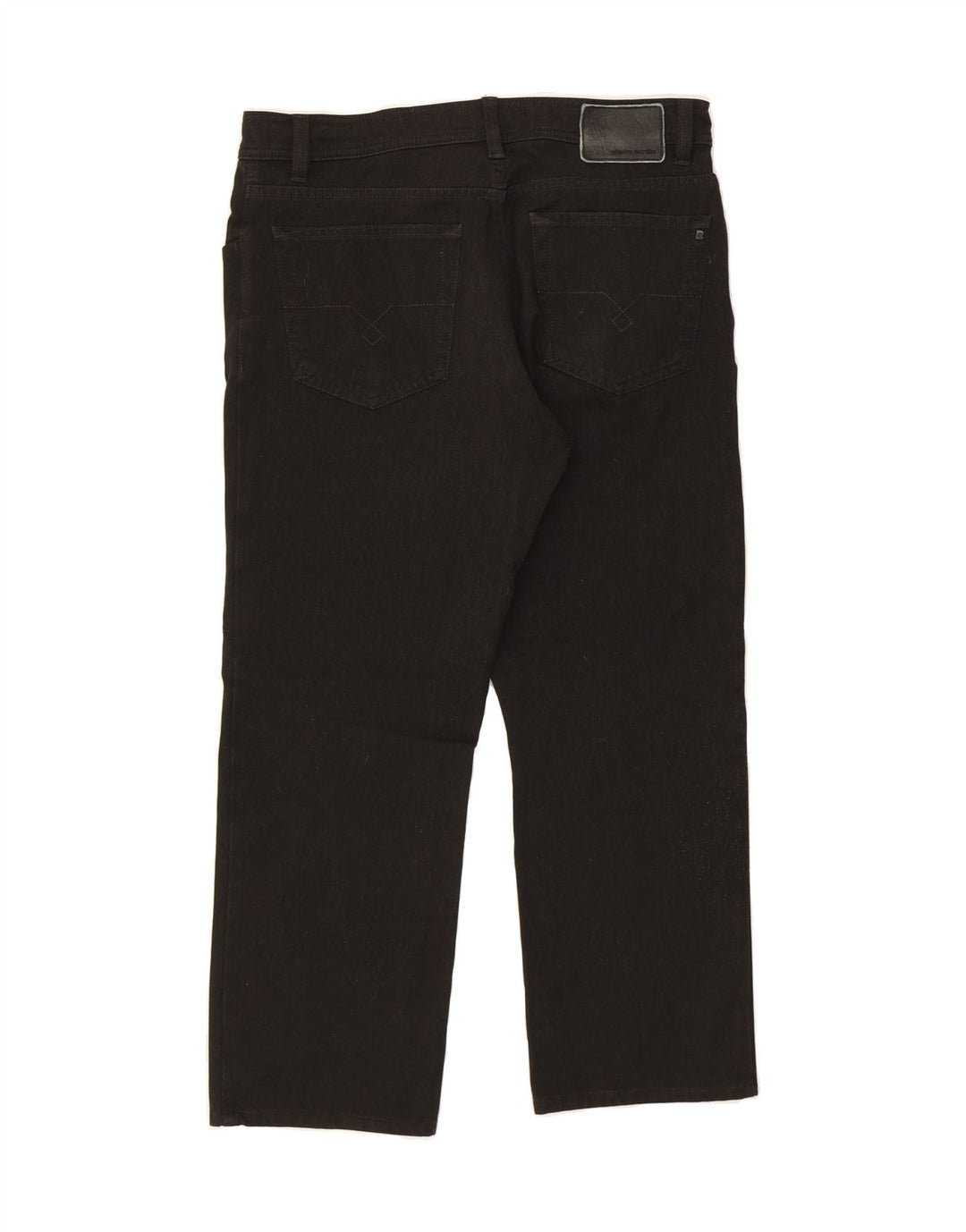 PIERRE CARDIN Mens Cropped Jeans W34 L25 Black Polyester Vintage Pierre Cardin and Second-Hand Pierre Cardin from Messina Hembry 