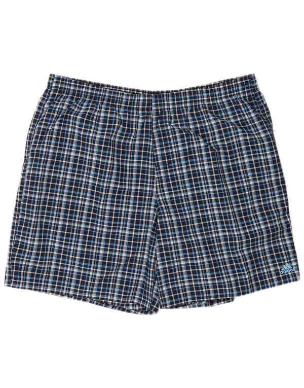 Ανδρικό σορτς κολύμβησης Adidas XL Blue Check Polyester